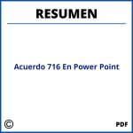 Acuerdo 716 Resumen En Power Point