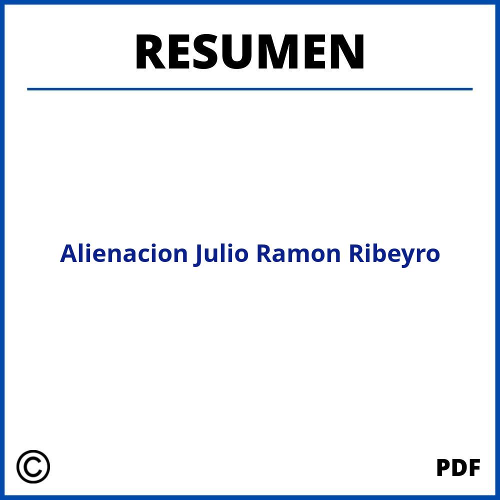 Alienacion Julio Ramon Ribeyro Resumen