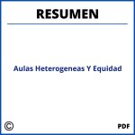 Aulas Heterogeneas Y Equidad Resumen