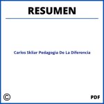 Carlos Skliar Pedagogia De La Diferencia Resumen