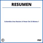 Colombia Una Nacion A Pesar De Si Misma Resumen Capitulo 1