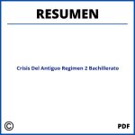 Resumen Crisis Del Antiguo Regimen 2 Bachillerato