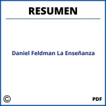 Daniel Feldman La Enseñanza Resumen