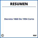 Decreto 1860 De 1994 Resumen Corto