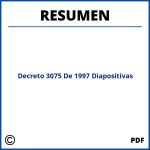 Decreto 3075 De 1997 Resumen Diapositivas