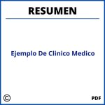 Ejemplo De Resumen Clinico Medico