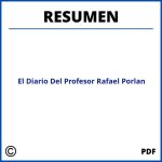 El Diario Del Profesor Rafael Porlan Resumen