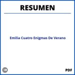 Emilia Cuatro Enigmas De Verano Resumen