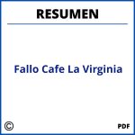 Fallo Cafe La Virginia Resumen
