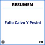 Fallo Calvo Y Pesini Resumen
