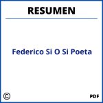 Resumen Del Libro Federico Si O Si Poeta