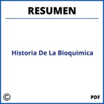 Historia De La Bioquimica Resumen