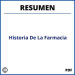 Historia De La Farmacia Resumen