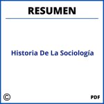 Historia De La Sociología Resumen