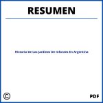 Historia De Los Jardines De Infantes En Argentina Resumen