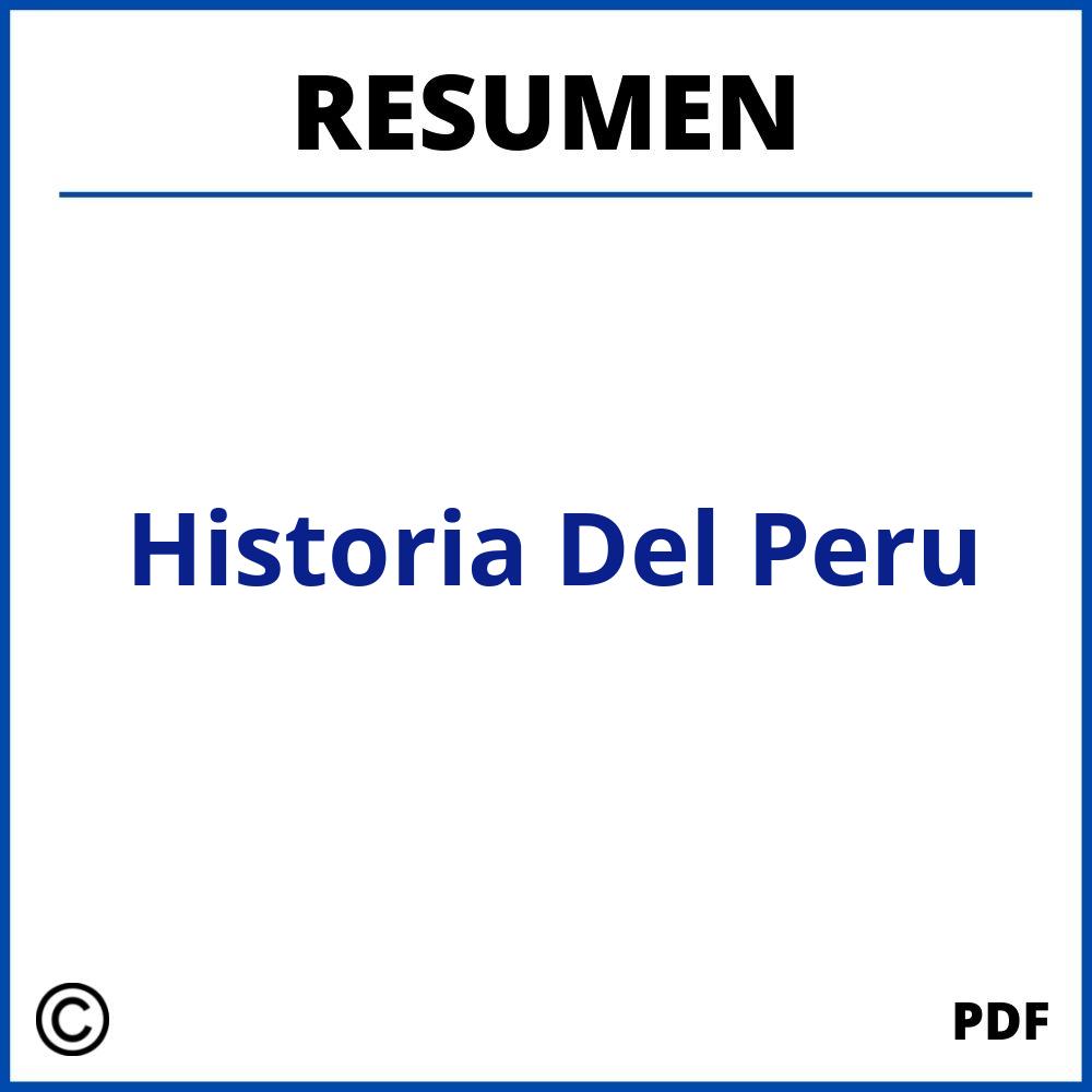 Historia Del Peru Resumen Pdf