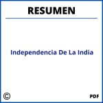 Independencia De La India Resumen