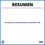 Introduccion Al Pensamiento Cientifico Cbc Resumen
