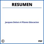 Jacques Delors 4 Pilares Educacion Resumen