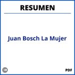 Juan Bosch La Mujer Resumen
