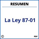 Resumen De La Ley 87-01