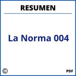 Resumen De La Norma 004