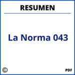 Resumen De La Norma 043