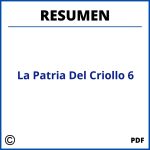 Resumen De La Patria Del Criollo Capitulo 6