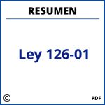 Ley 126-01 Resumen