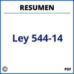 Ley 544-14 Resumen