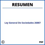 Ley General De Sociedades 26887 Resumen Pdf
