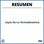 Leyes De La Termodinamica Resumen