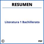 Resumen Literatura 1 Bachillerato Pdf