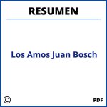 Los Amos Juan Bosch Resumen