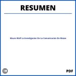 Mauro Wolf La Investigacion De La Comunicacion De Masas Resumen