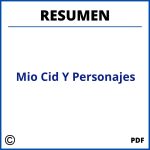 Resumen Del Mio Cid Y Personajes