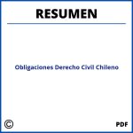 Resumen De Obligaciones Derecho Civil Chileno