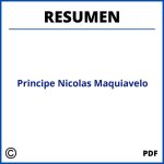 Resumen El Principe Nicolas Maquiavelo