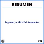 Regimen Juridico Del Automotor Resumen