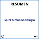 Saint-Simon Sociología Resumen