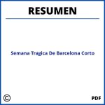 Semana Tragica De Barcelona Resumen Corto